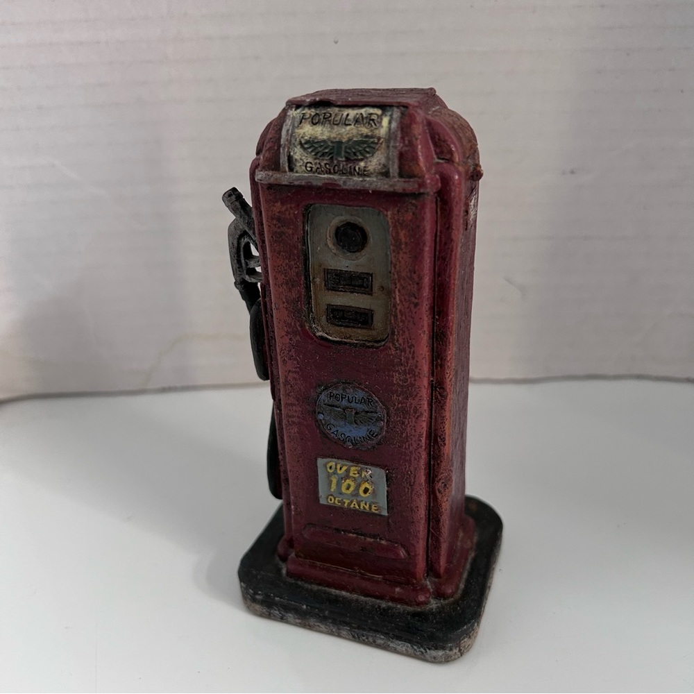 Antique-Style Gas Pump (Red) Resin Piece, by Popular Imports, Inc.